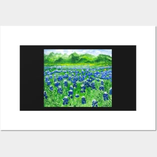 Bluebonnets Posters and Art